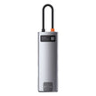 Baseus Metal Gleam Series 8-in-1 Multifunctional Type-C HUB Docking Station - Grey - TrendyGoods