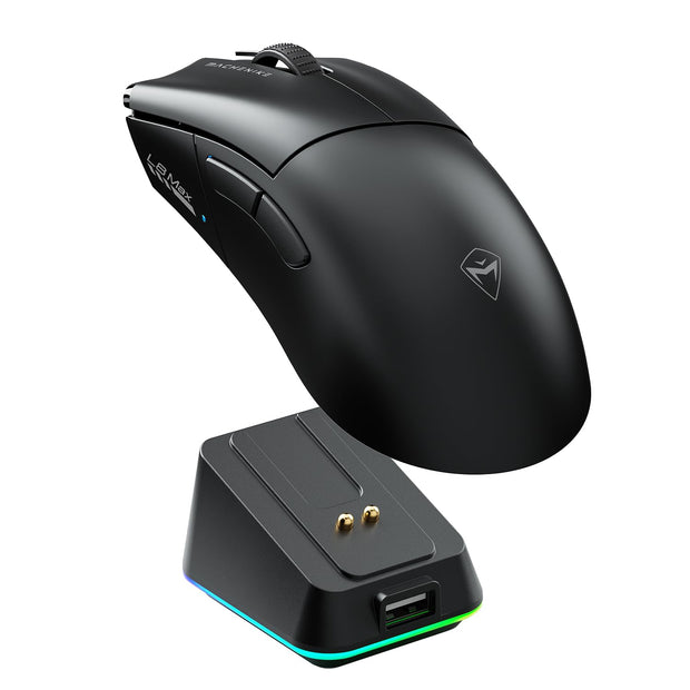 Machenike L8 Max Wireless Gaming Mouse with Charging Station - Black - TrendyGoods