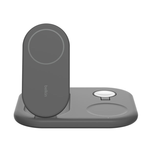 BoostCharge 3-in-1 Magnetic Foldable Wireless Charger with Qi2 15W / Black - TrendyGoods