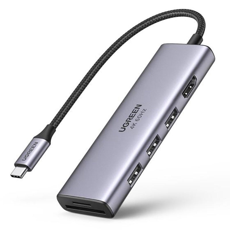 Ugreen CM511 USB-C Hub | 3x USB 3.2, HDMI 4K 60Hz, SD & TF Reader, MacBook