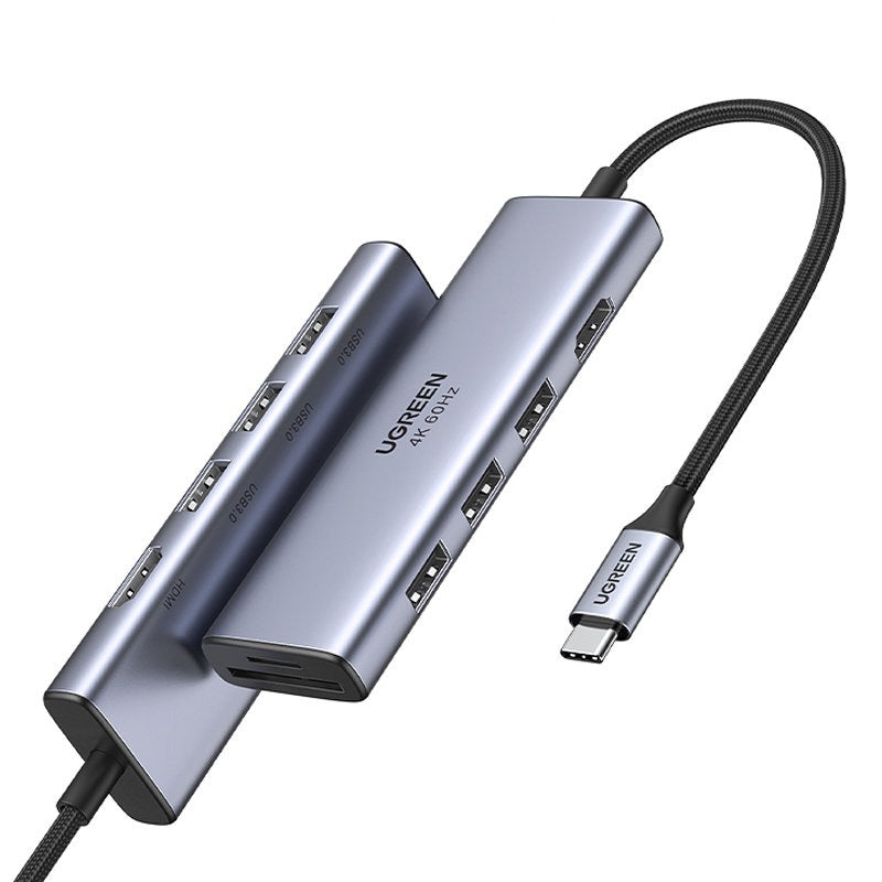 Ugreen CM511 USB-C Hub | 3x USB 3.2, HDMI 4K 60Hz, SD & TF Reader, MacBook