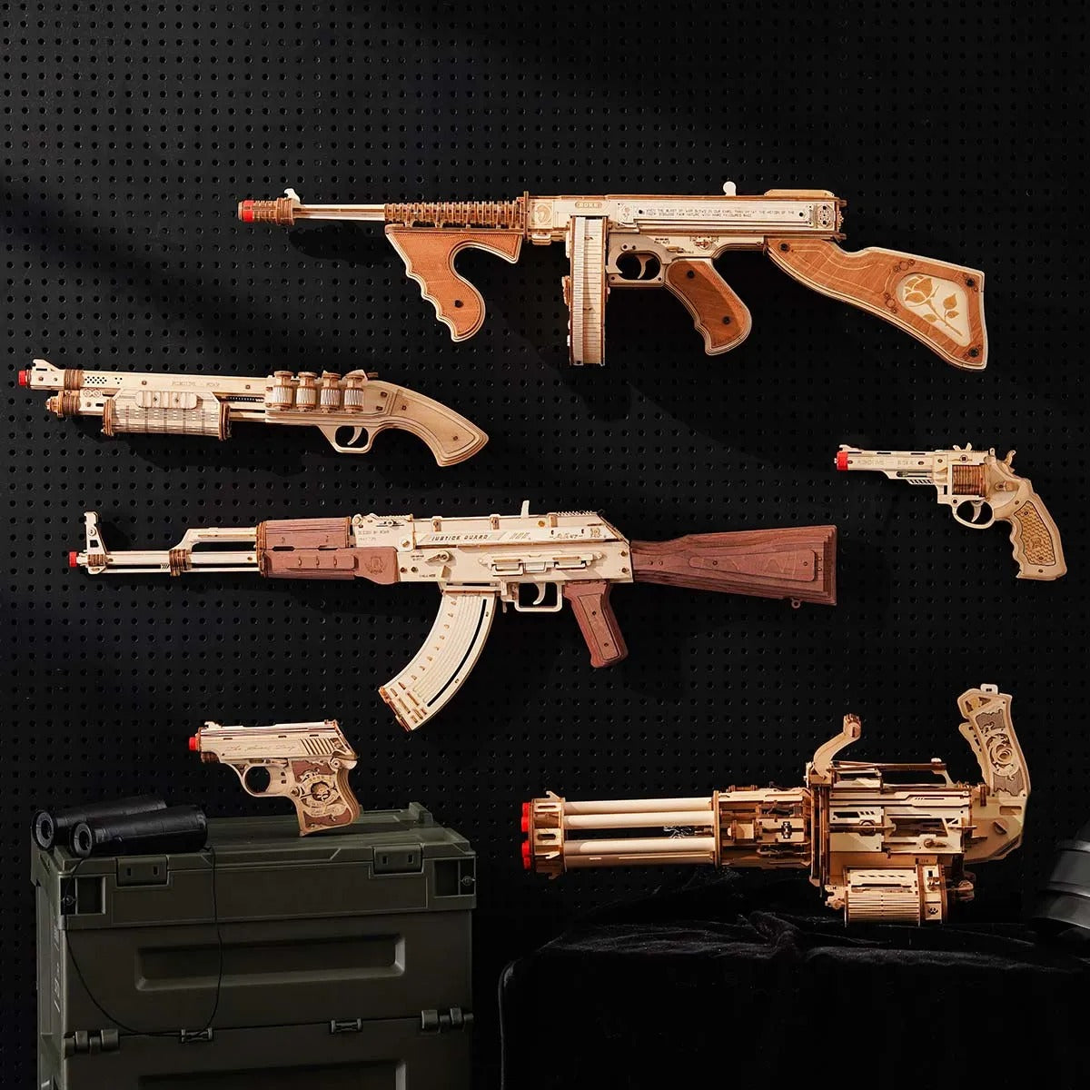 ROKR AK-47 Assault Rifle Gun Toy 3D Wooden Puzzle LQ901 - TrendyGoods
