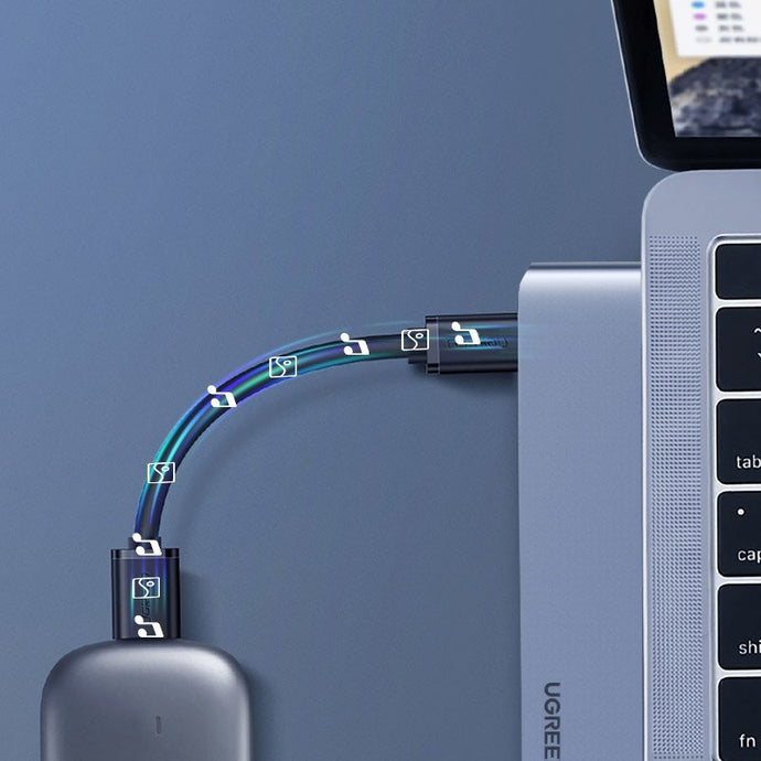 UGREEN CM251 compact hub for MacBook workspace