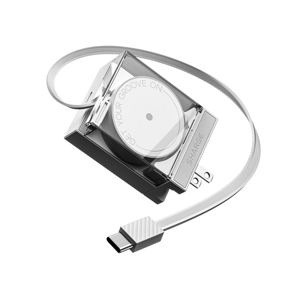 SHARGE Retractable 65 Charger ( 65W,2 Ports,Built-in Retractable Cable) - TrendyGoods