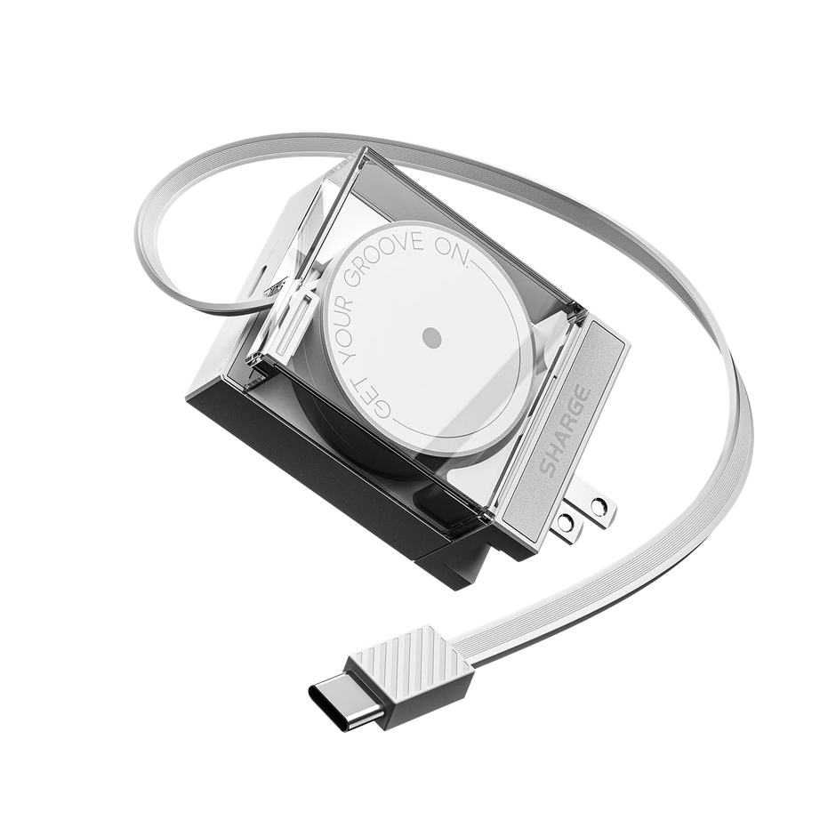 SHARGE Retractable 65 Charger ( 65W,2 Ports,Built-in Retractable Cable) - TrendyGoods